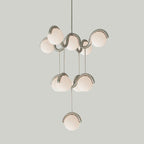 Arvella Brass Chandelier-Moonnatur