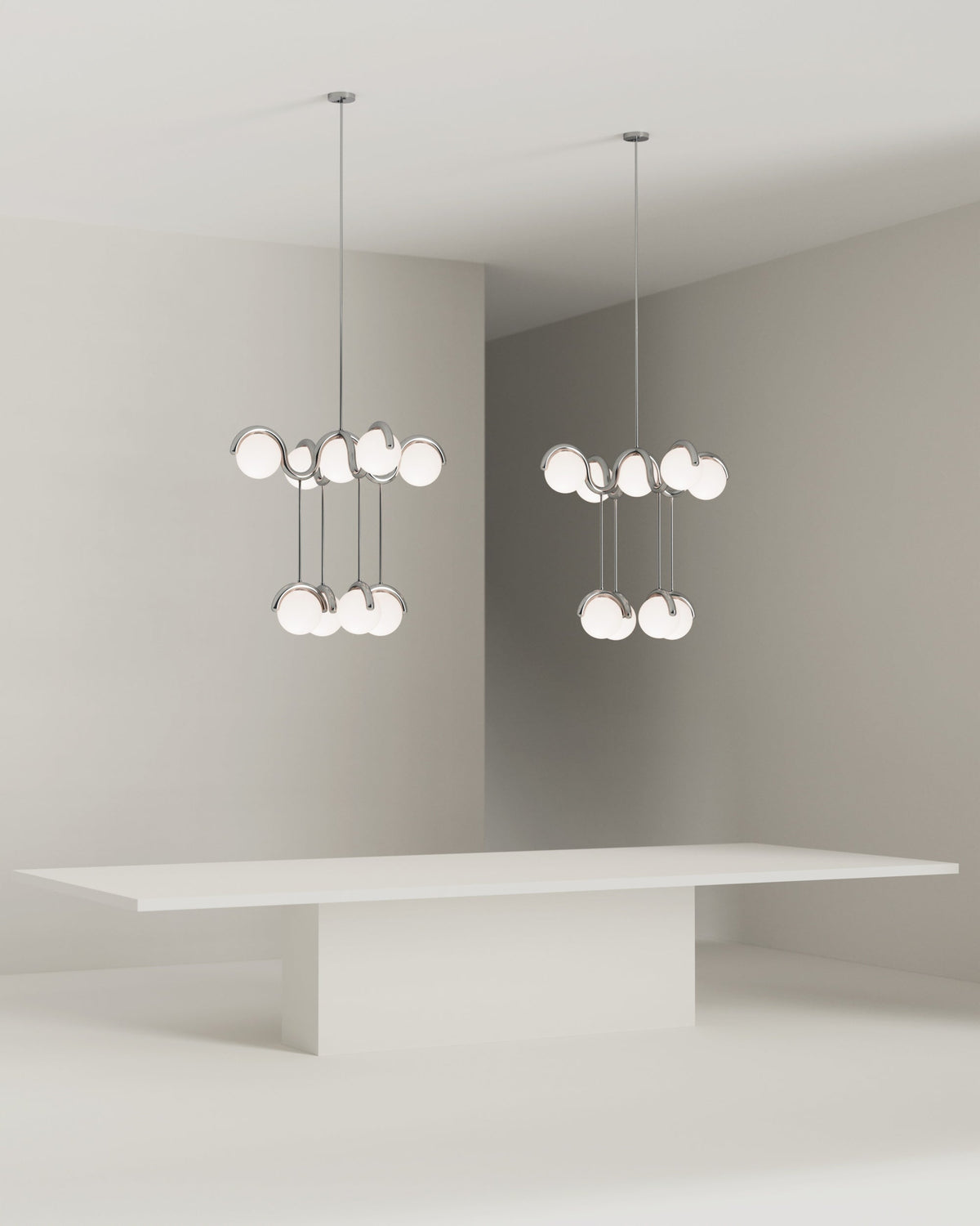 Arvella Brass Chandelier-Moonnatur