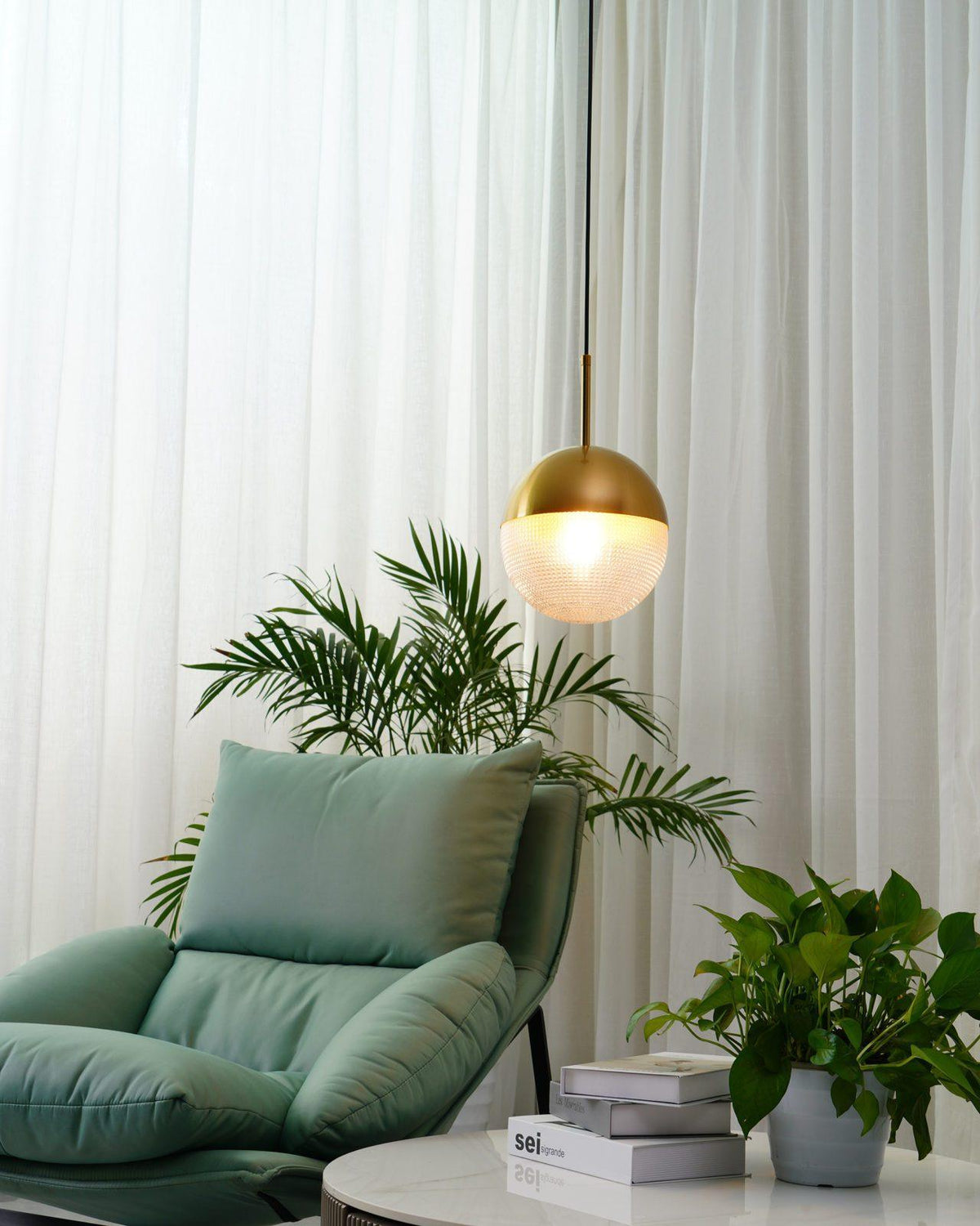 Eldessa Glass Pendant Light-Moonnatur
