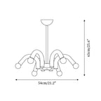 Edrenenelle Metal Chandelier-Moonnatur