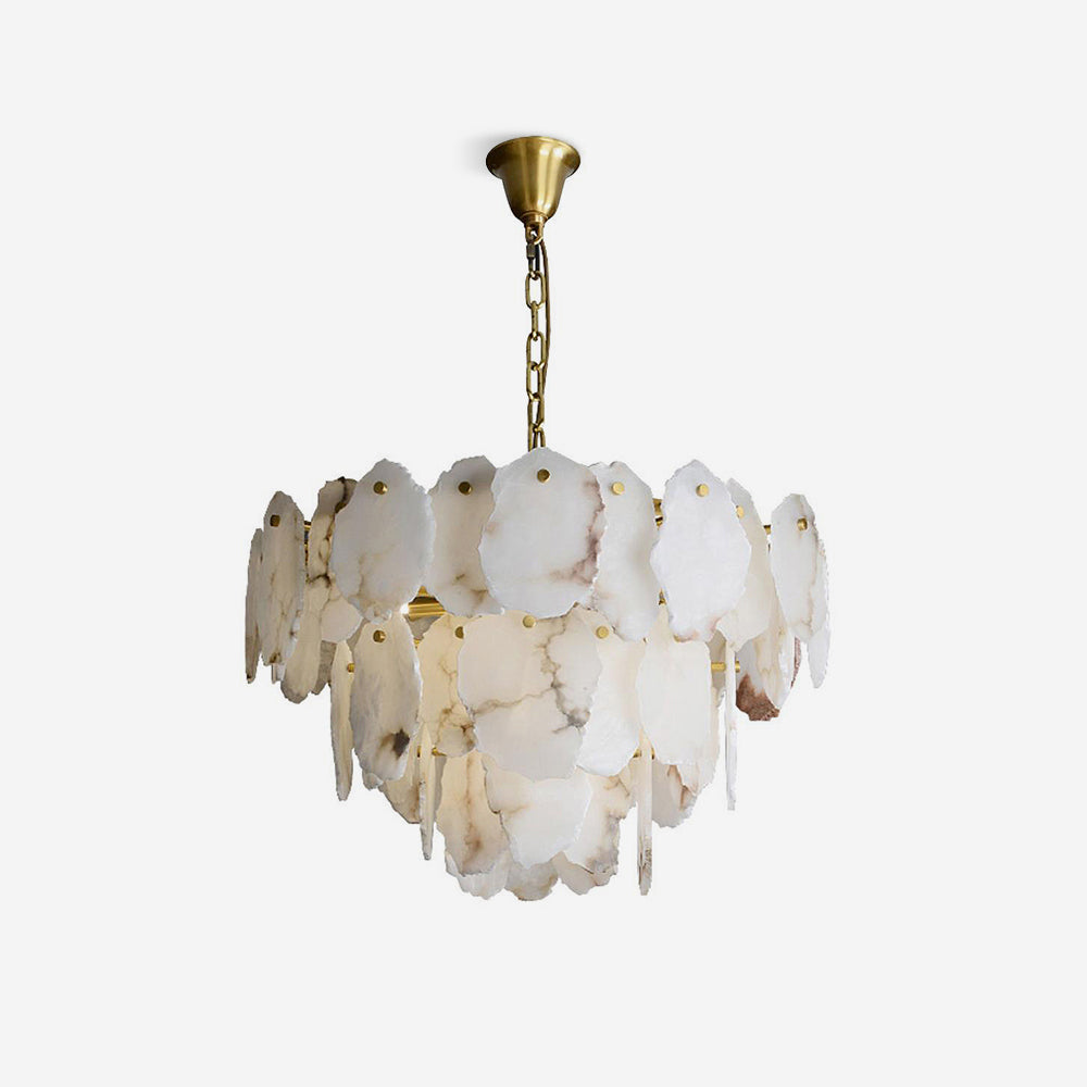 Verrenford Alabaster Chandelier-Moonnatur