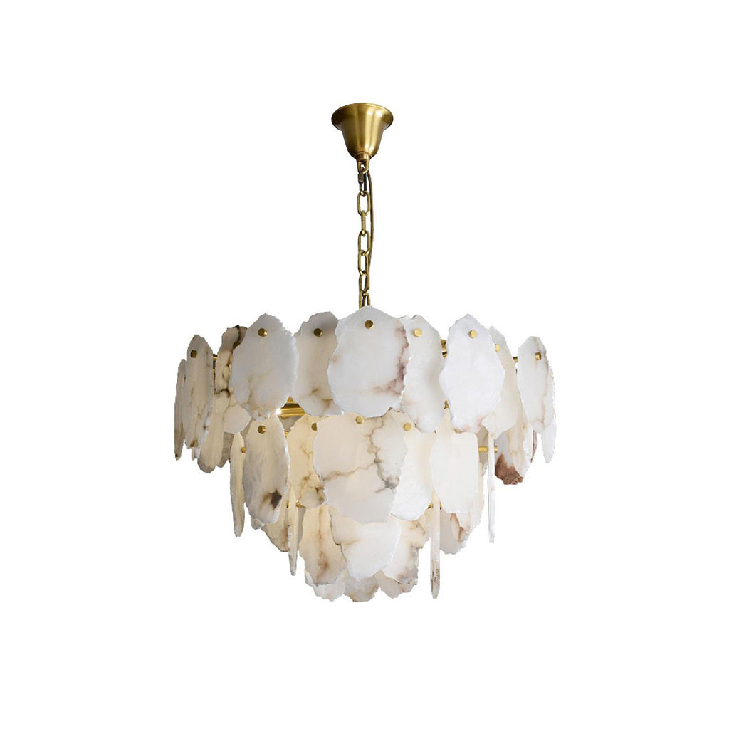 Verrenford Alabaster Chandelier-Moonnatur