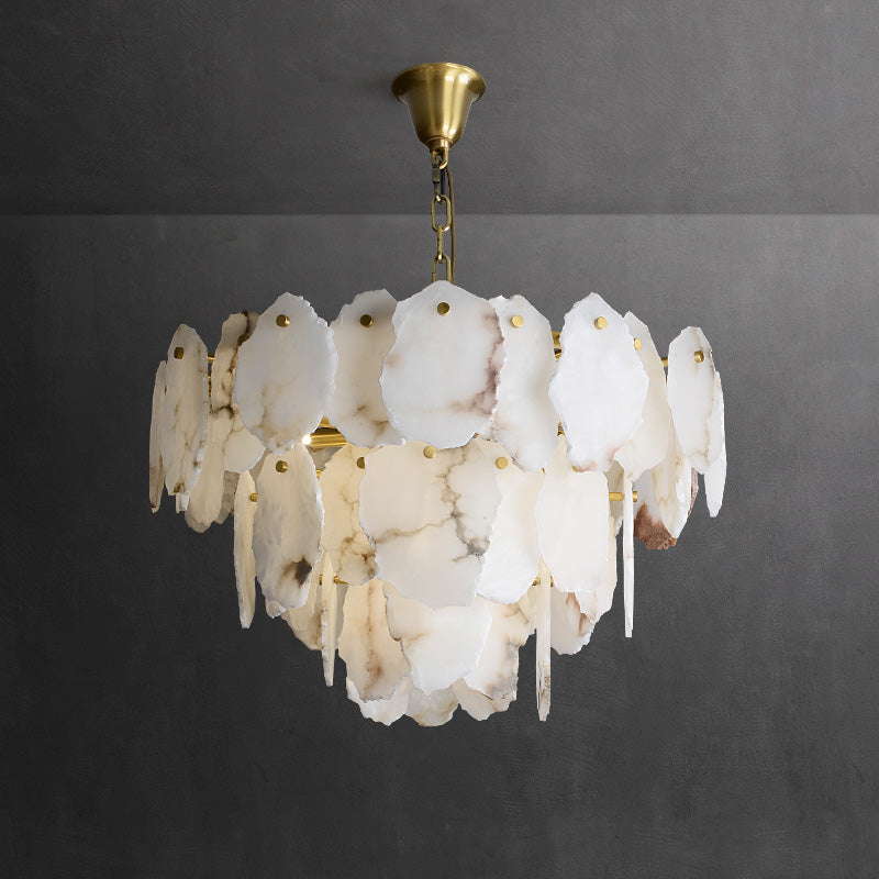 Verrenford Alabaster Chandelier-Moonnatur