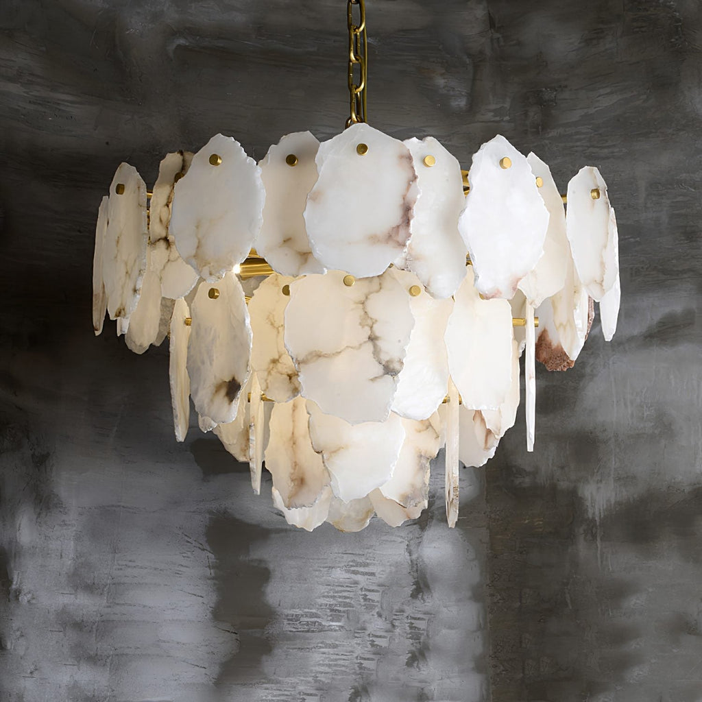 Verrenford Alabaster Chandelier-Moonnatur