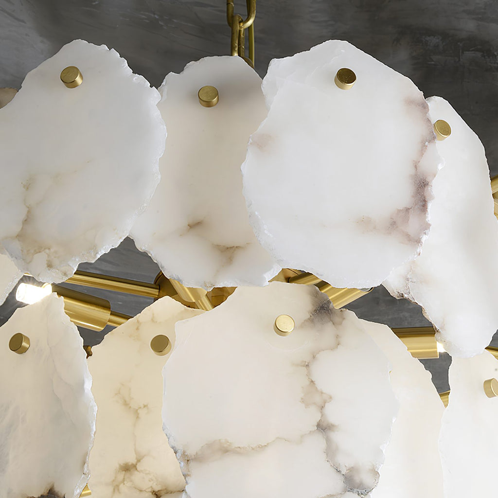 Verrenford Alabaster Chandelier-Moonnatur