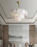 Verrenford Alabaster Chandelier-Moonnatur