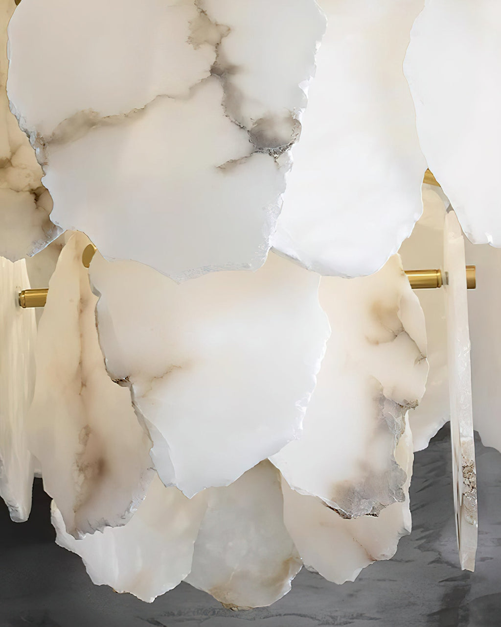 Verrenford Alabaster Chandelier-Moonnatur