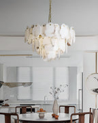 Verrenford Alabaster Chandelier-Moonnatur