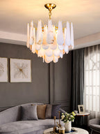 Savenenis Alabaster Chandelier-Moonnatur