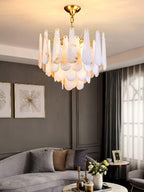 Savenenis Alabaster Chandelier-Moonnatur