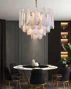 Savenenis Alabaster Chandelier-Moonnatur