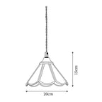 Ordellyn Glass Pendant Light-Moonnatur
