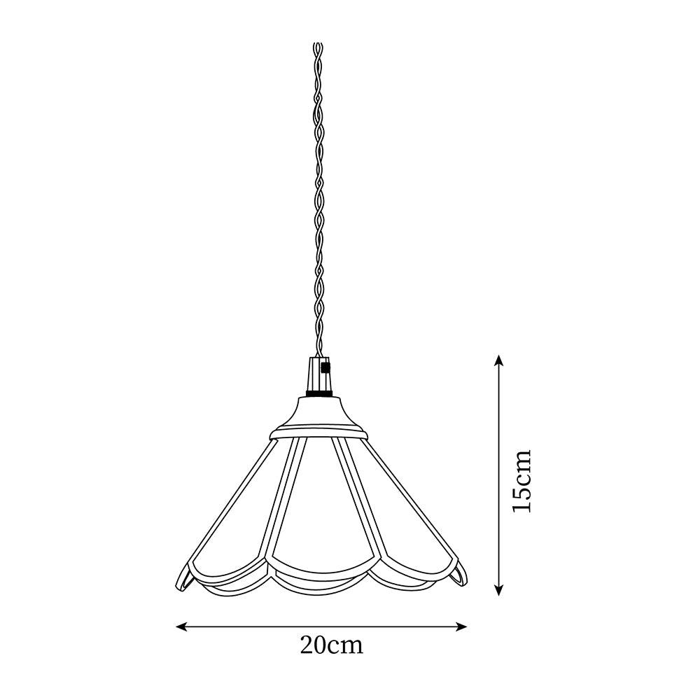 Ordellyn Glass Pendant Light-Moonnatur