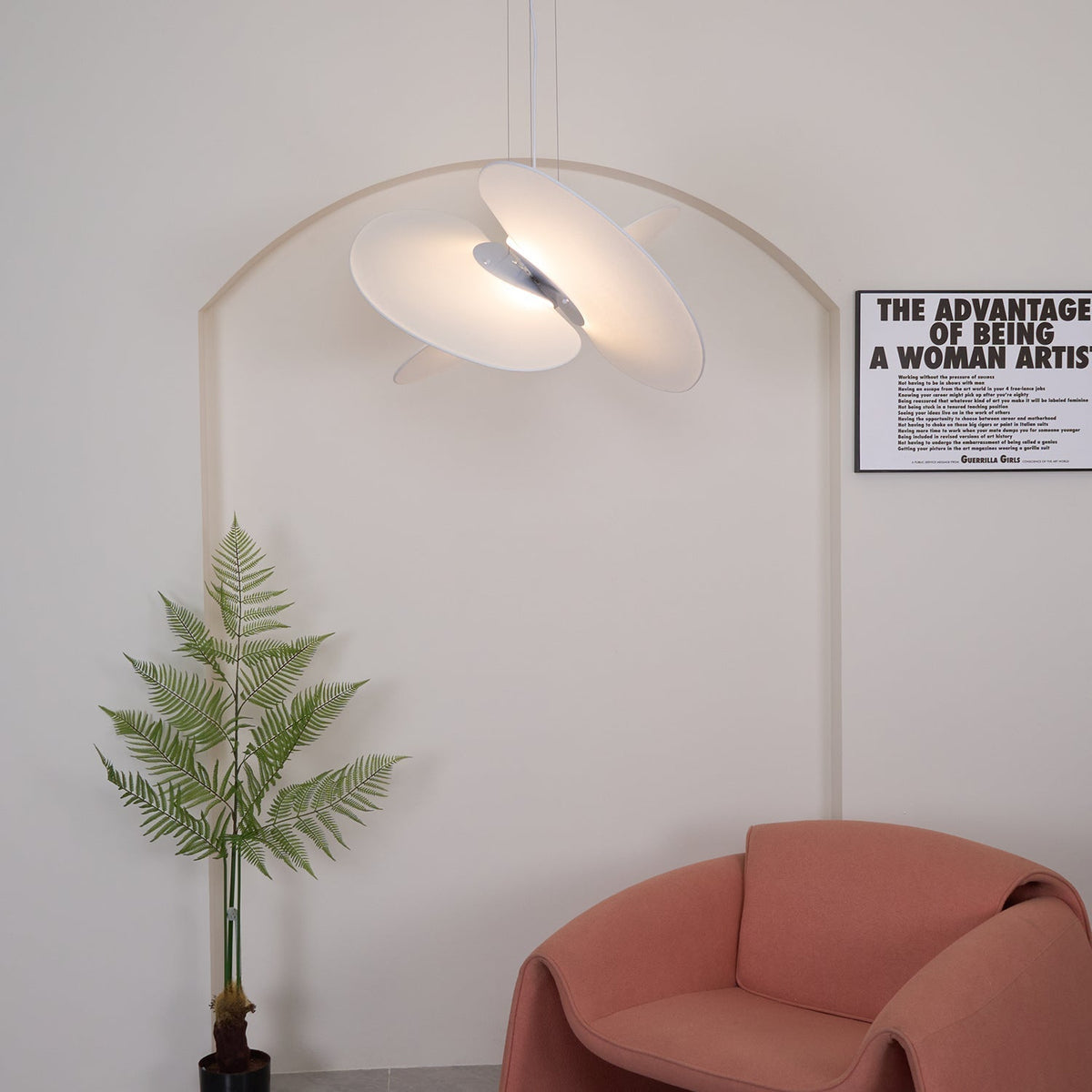 Elowina Fabric Pendant Light-Moonnatur