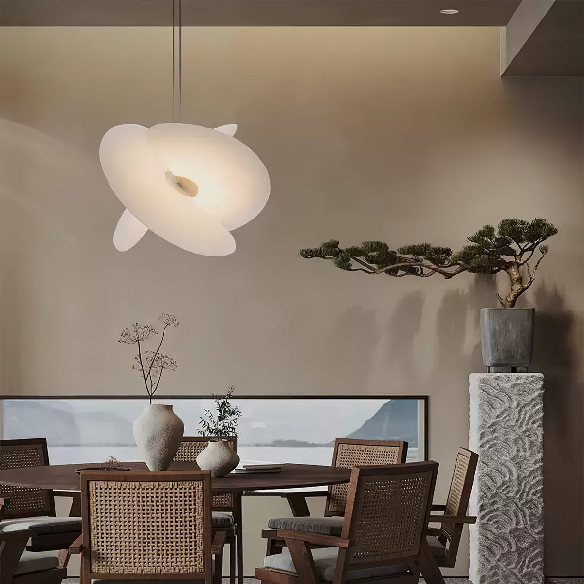Elowina Fabric Pendant Light-Moonnatur