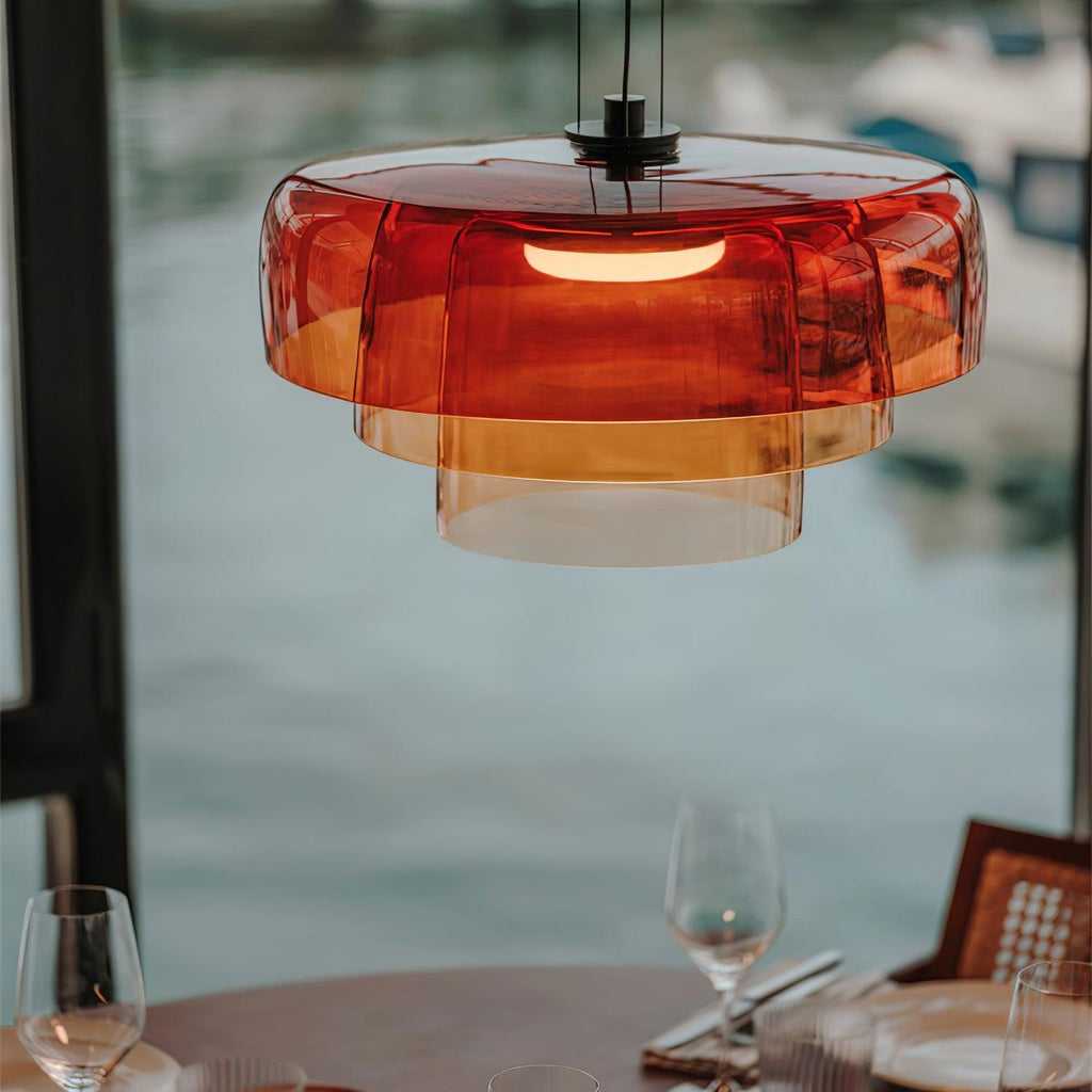Cardenia Glass Pendant Light-Moonnatur
