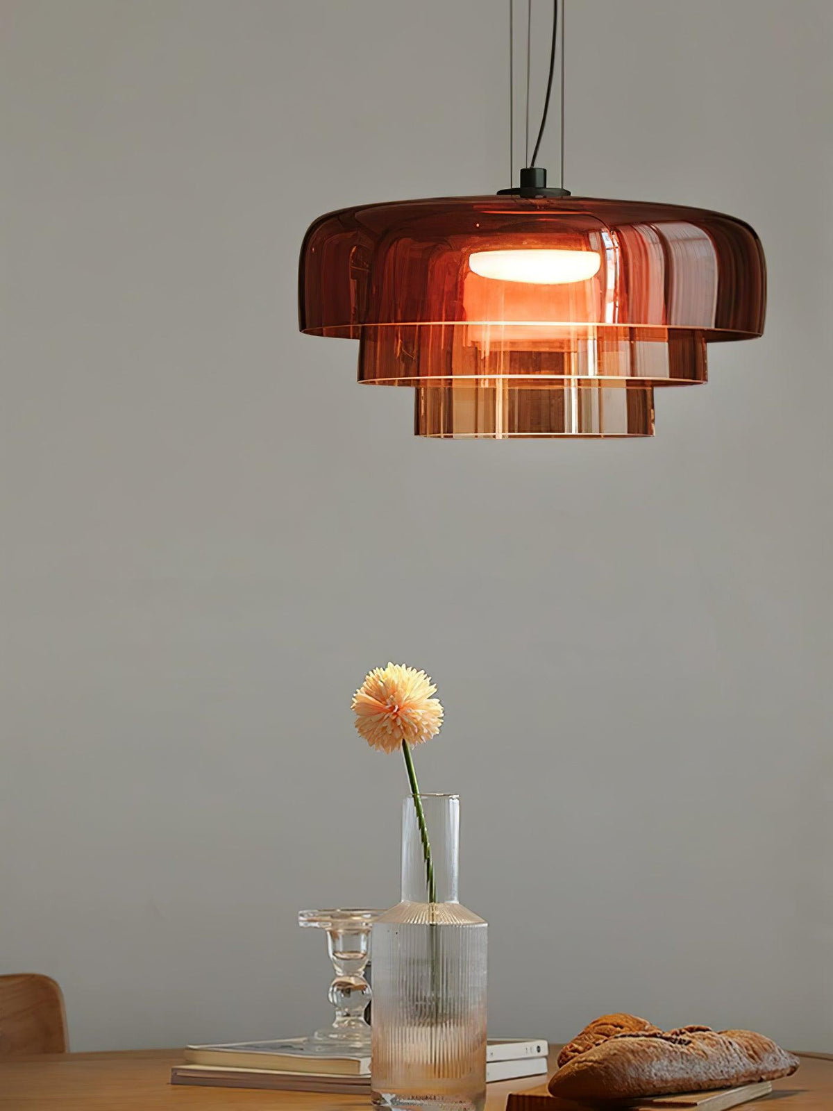 Cardenia Glass Pendant Light-Moonnatur