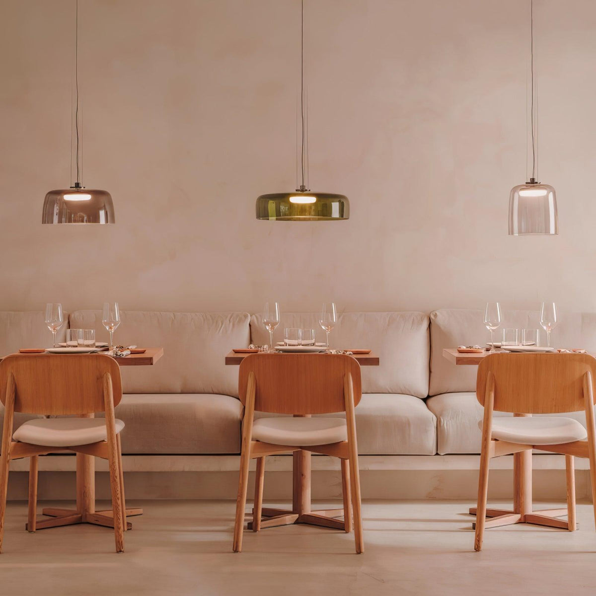 Cardenia Glass Pendant Light-Moonnatur