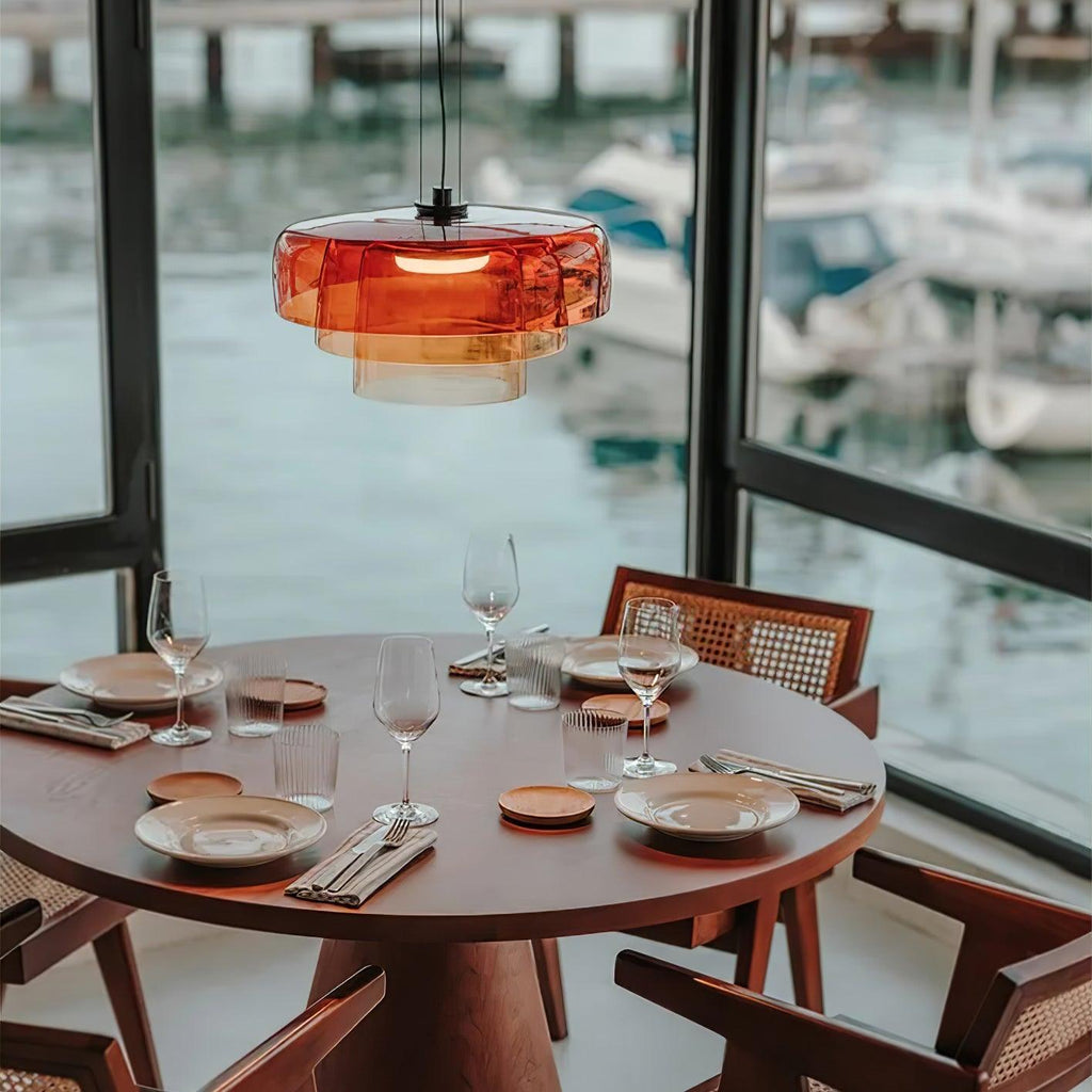 Cardenia Glass Pendant Light-Moonnatur
