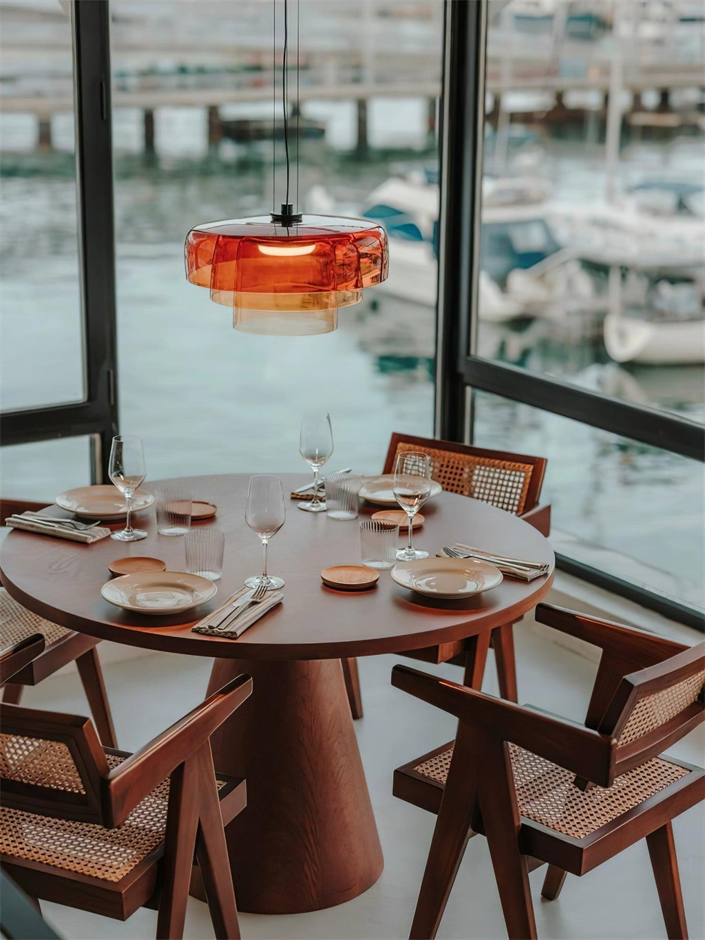 Cardenia Glass Pendant Light-Moonnatur
