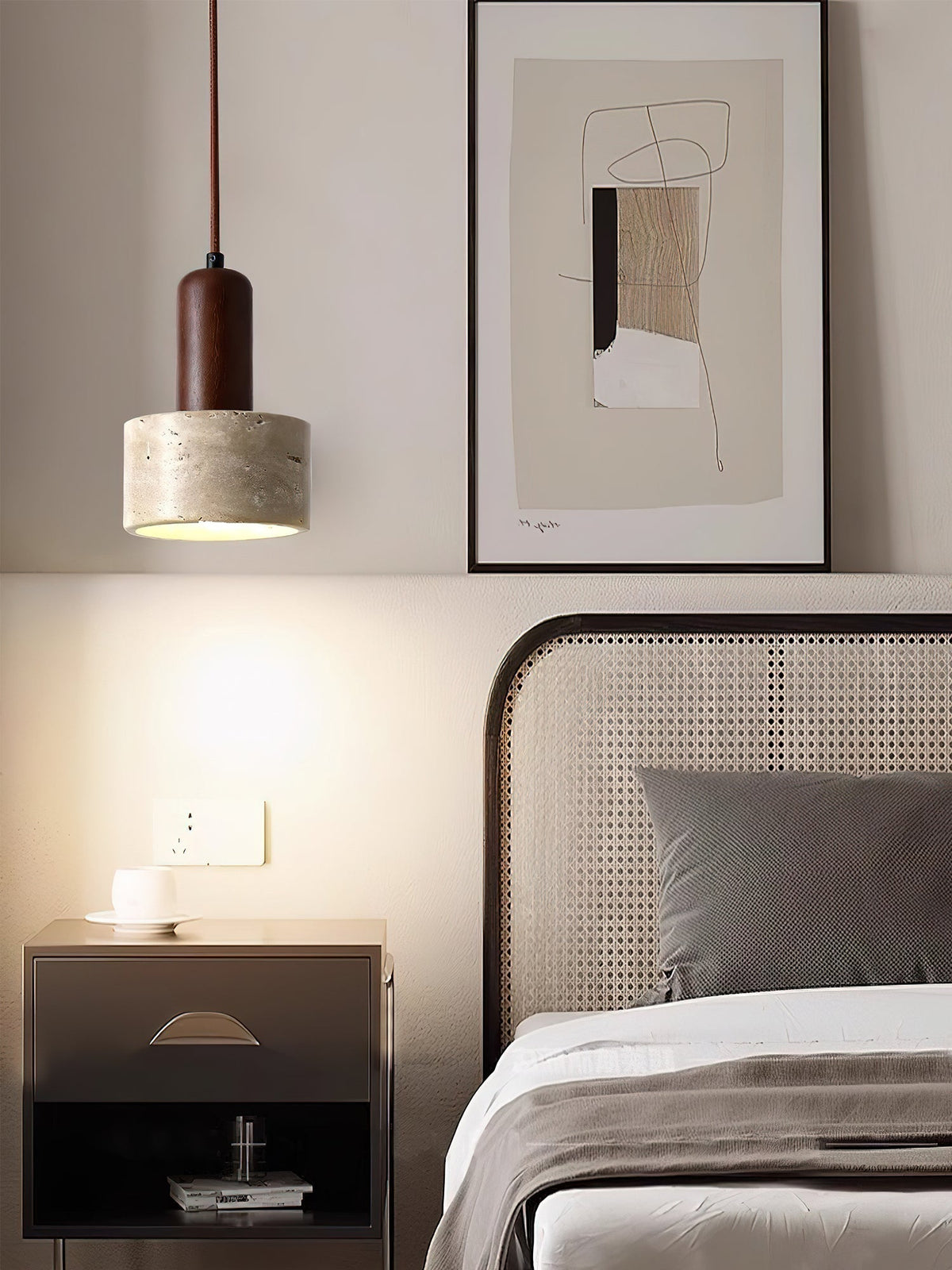 Berwinaria Travertine Pendant Light-Moonnatur
