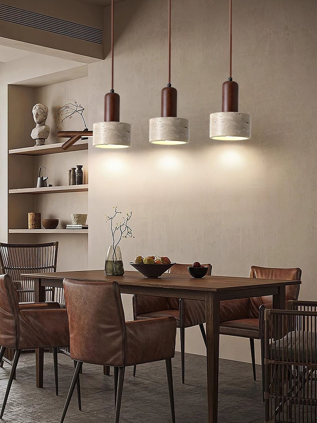 Berwinaria Travertine Pendant Light-Moonnatur