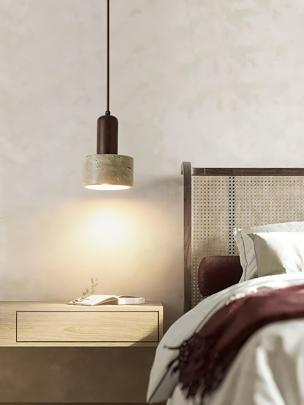 Berwinaria Travertine Pendant Light-Moonnatur