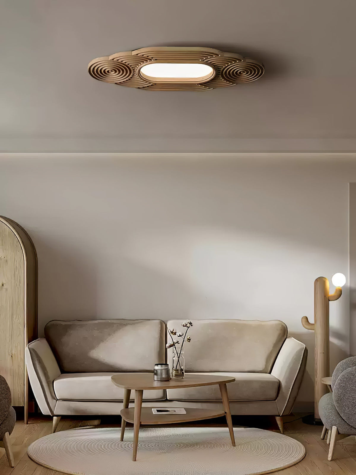 Ralenwyn Wood Ceiling Light-Moonnatur