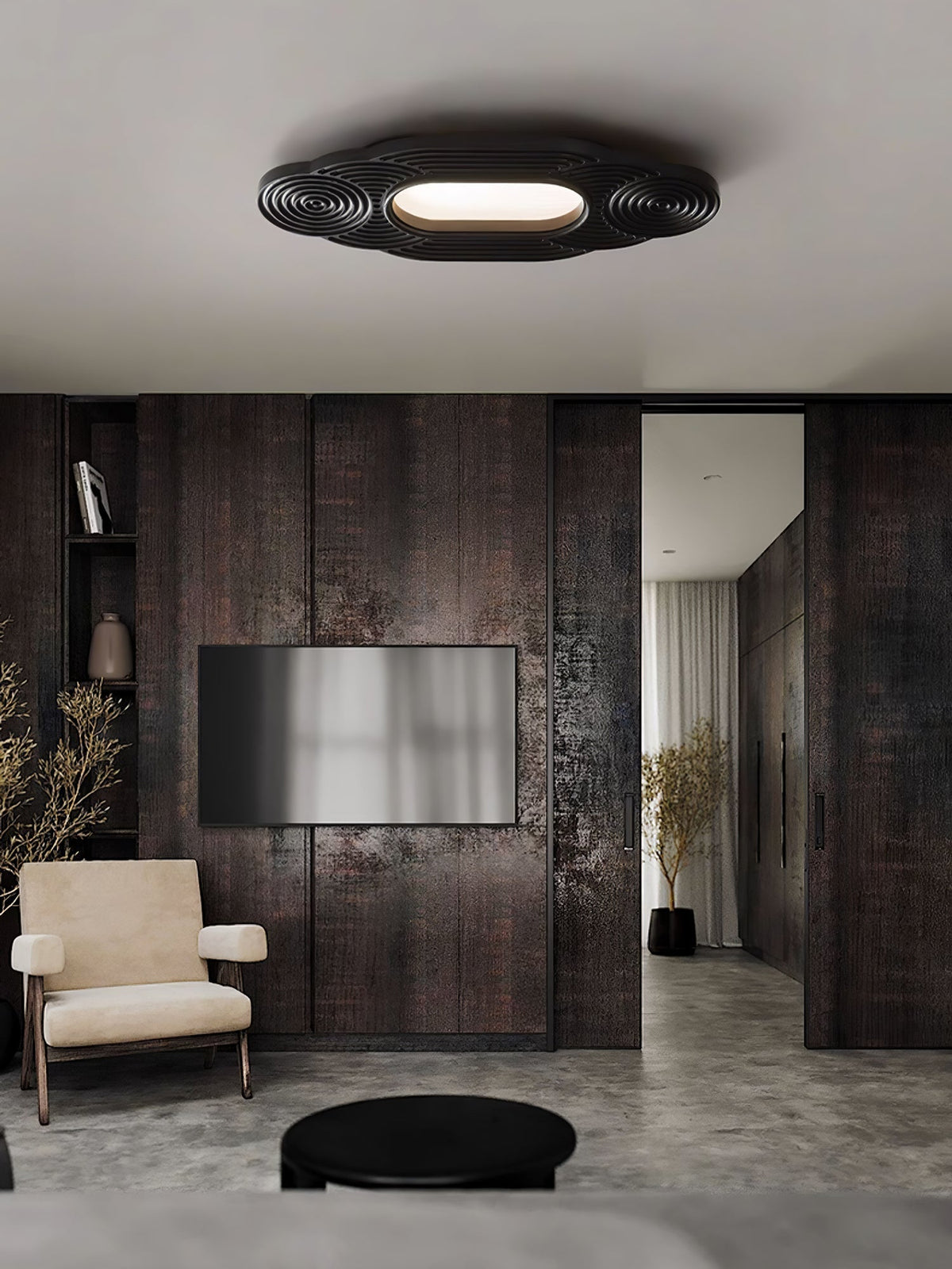 Ralenwyn Wood Ceiling Light-Moonnatur