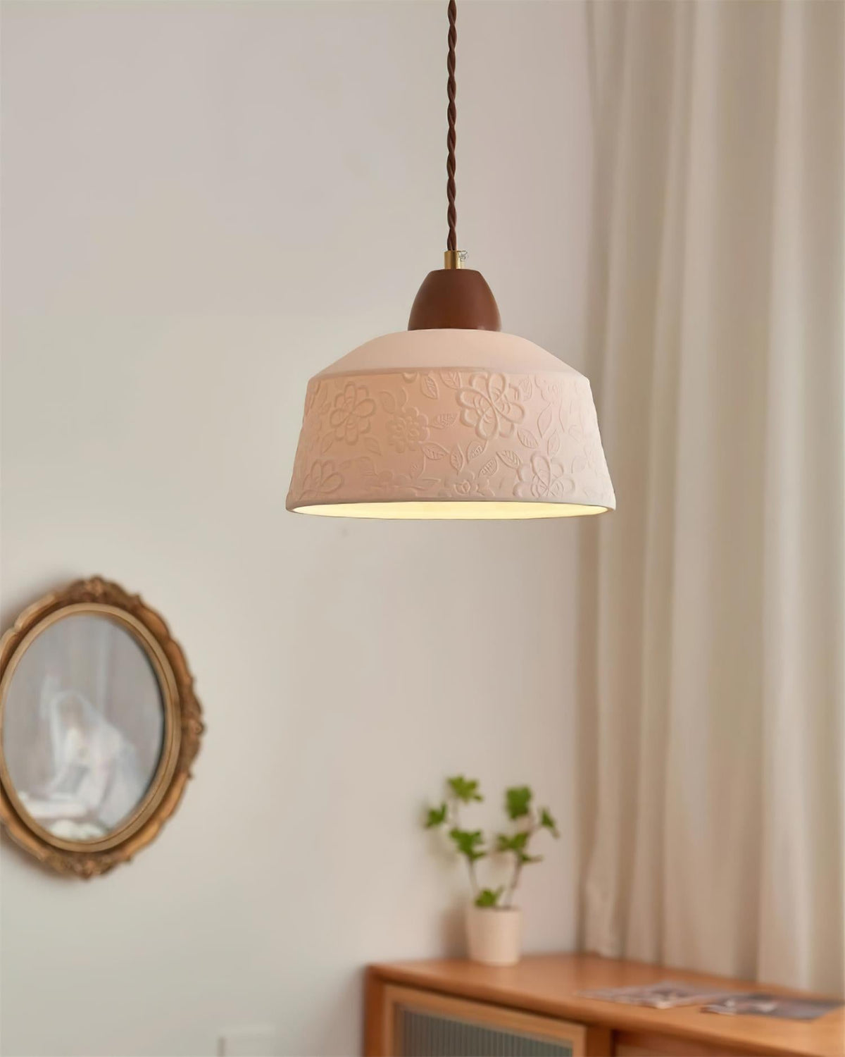 Erleneris Ceramic Pendant Light-Moonnatur