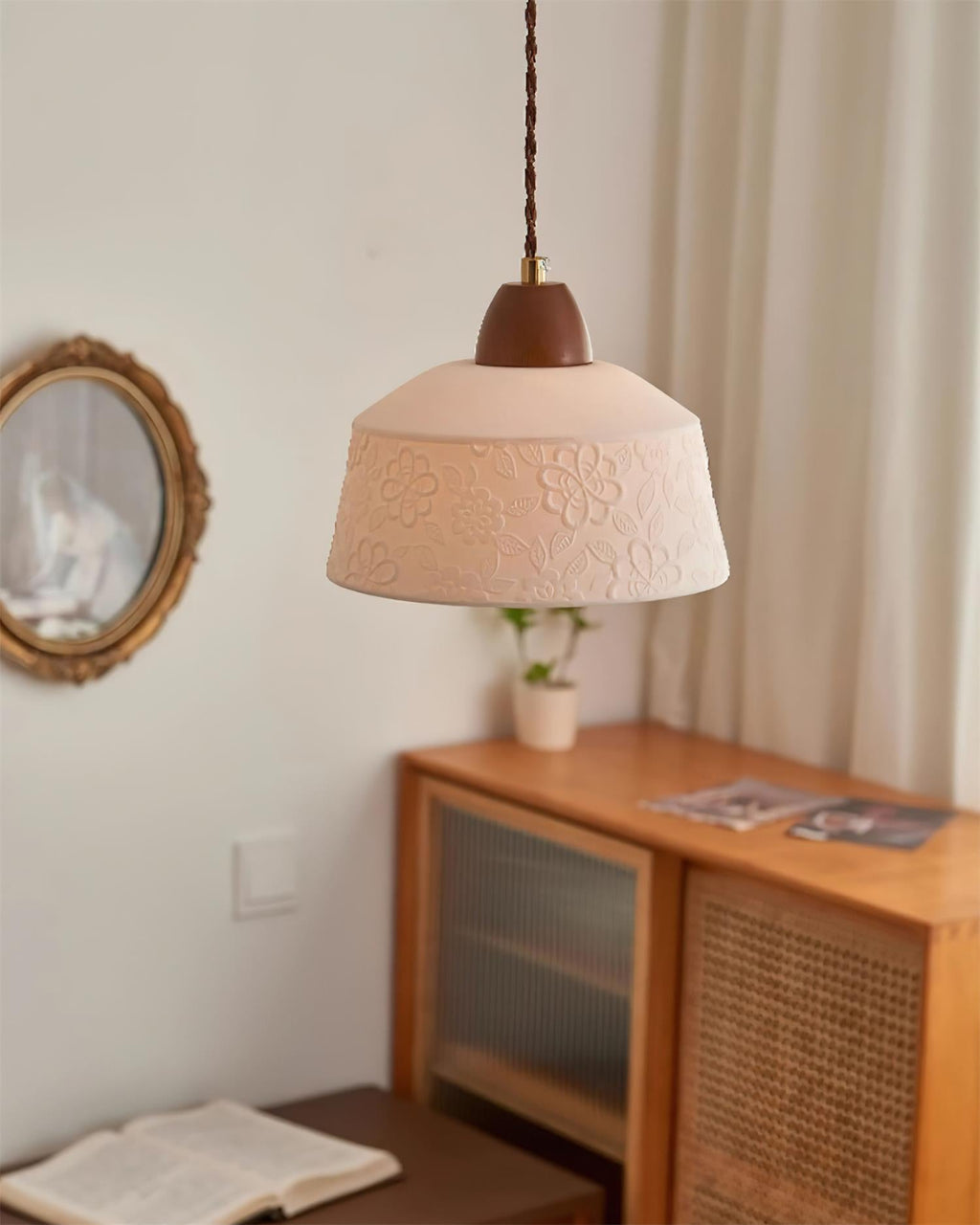 Erleneris Ceramic Pendant Light-Moonnatur