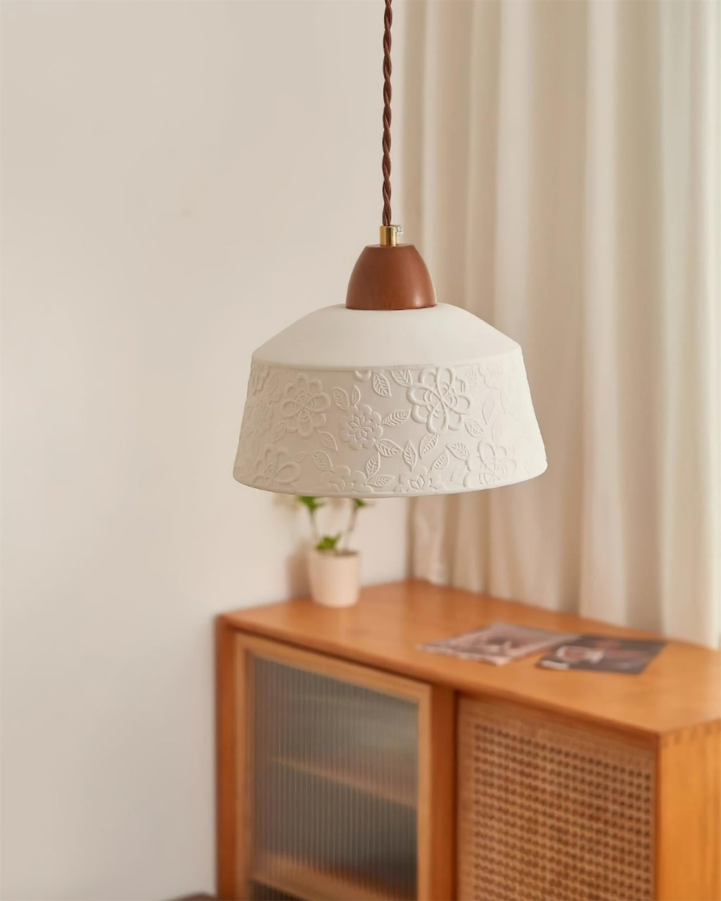 Erleneris Ceramic Pendant Light-Moonnatur