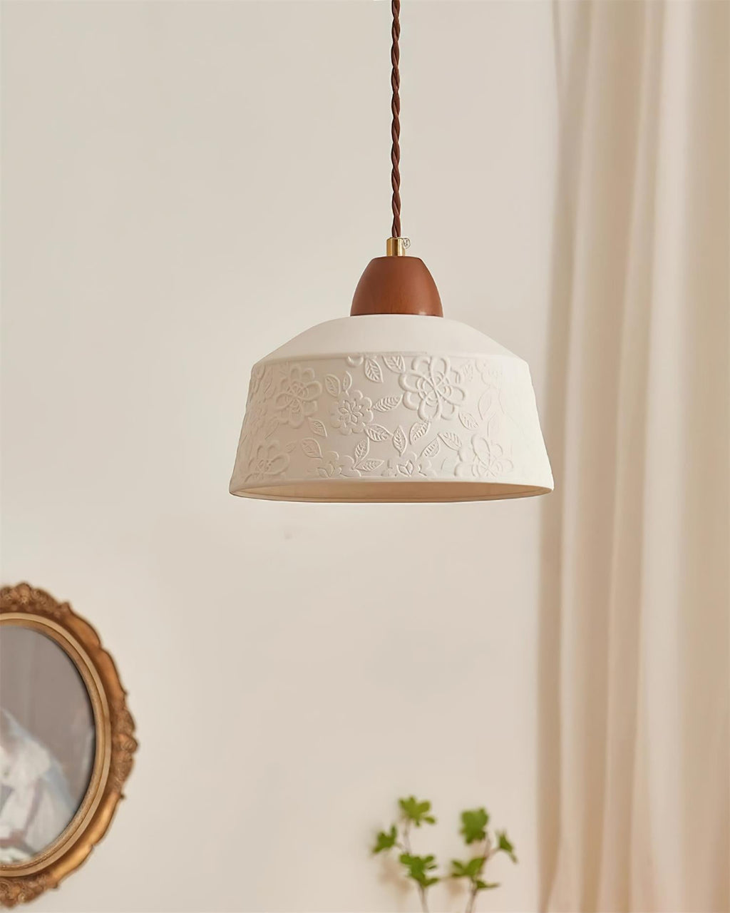 Erleneris Ceramic Pendant Light-Moonnatur
