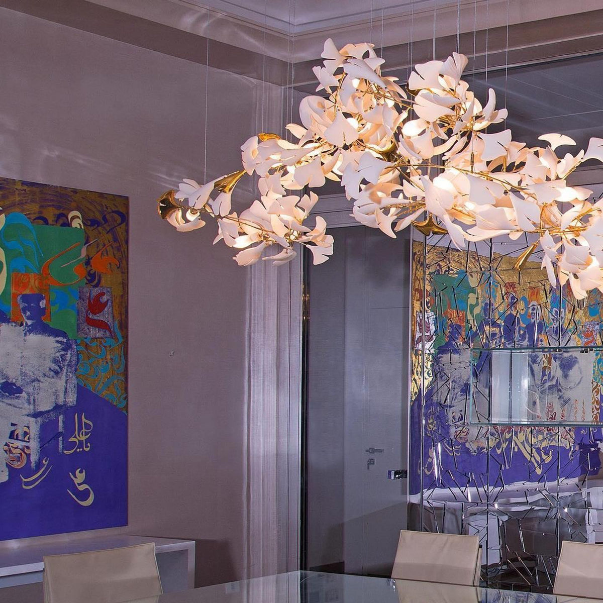 Avelora Ceramic Chandelier-Moonnatur