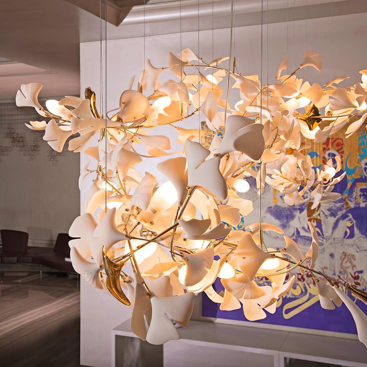 Avelora Ceramic Chandelier-Moonnatur