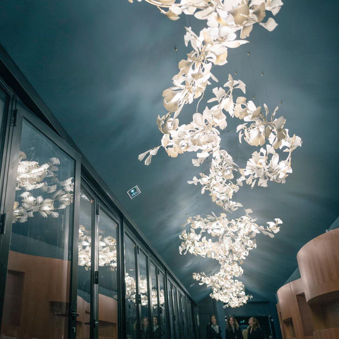 Avelora Ceramic Chandelier-Moonnatur