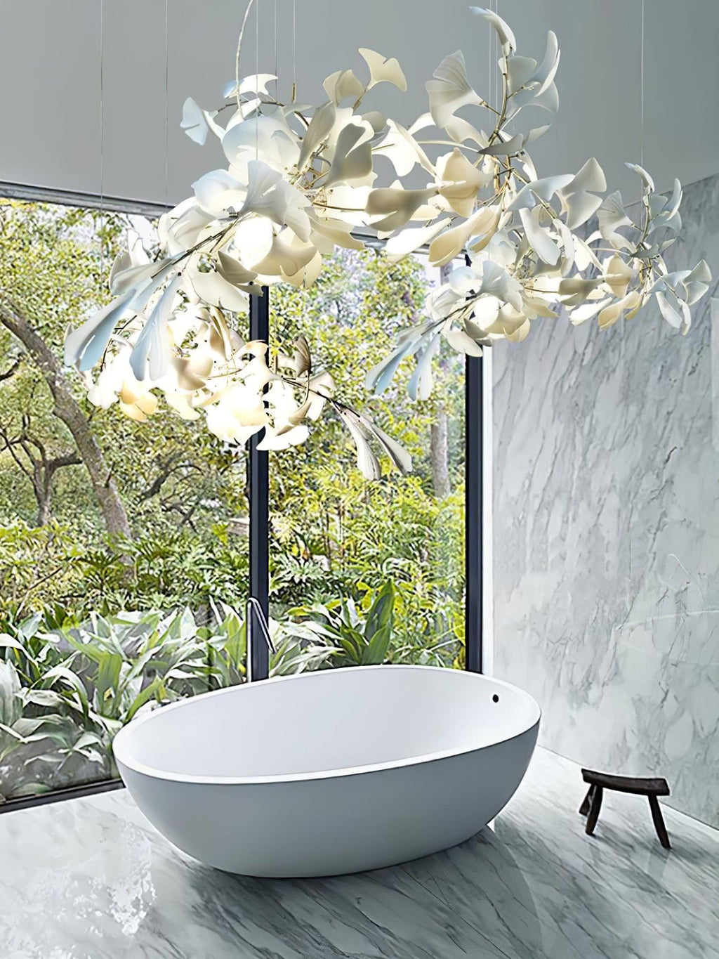 Avelora Ceramic Chandelier-Moonnatur