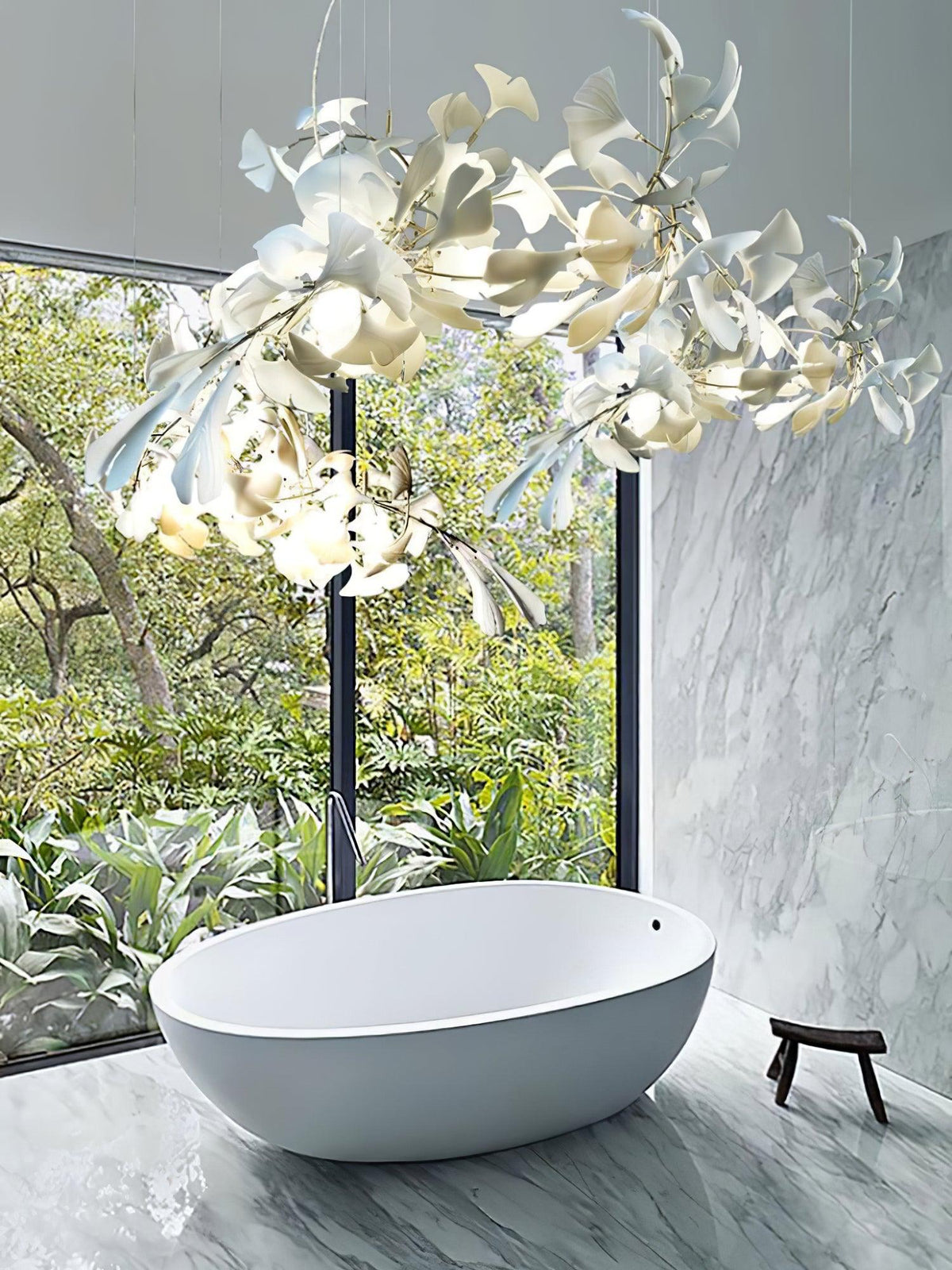 Avelora Ceramic Chandelier-Moonnatur