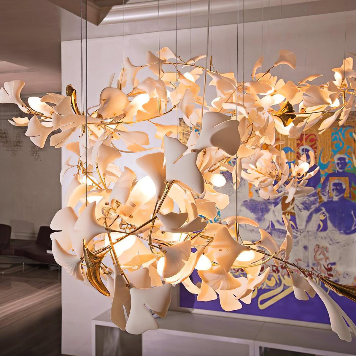Avelora Ceramic Chandelier-Moonnatur