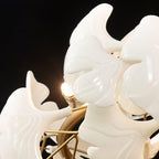 Avelora Ceramic Chandelier-Moonnatur