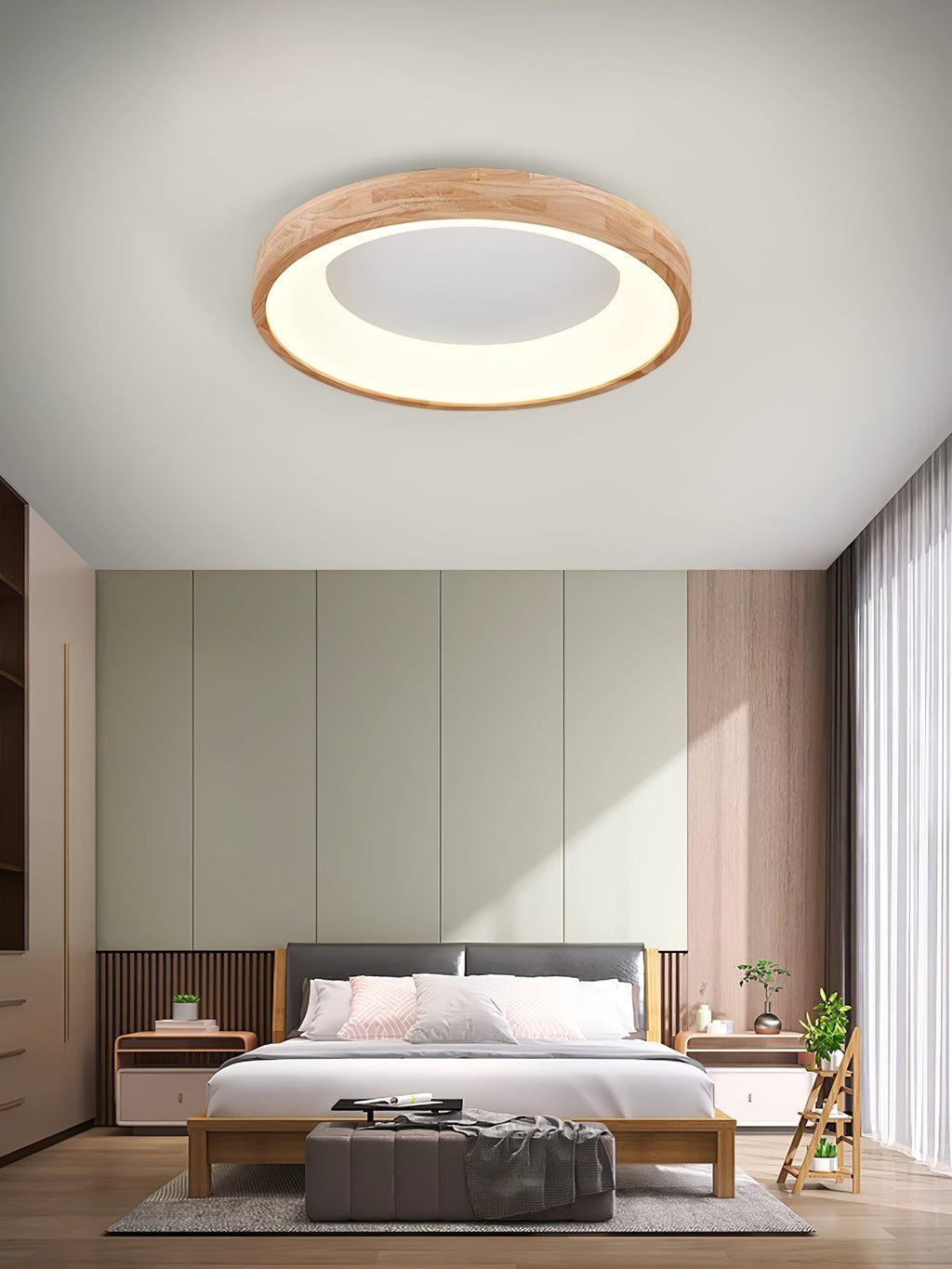 Selise Wood Ceiling Light-Moonnatur