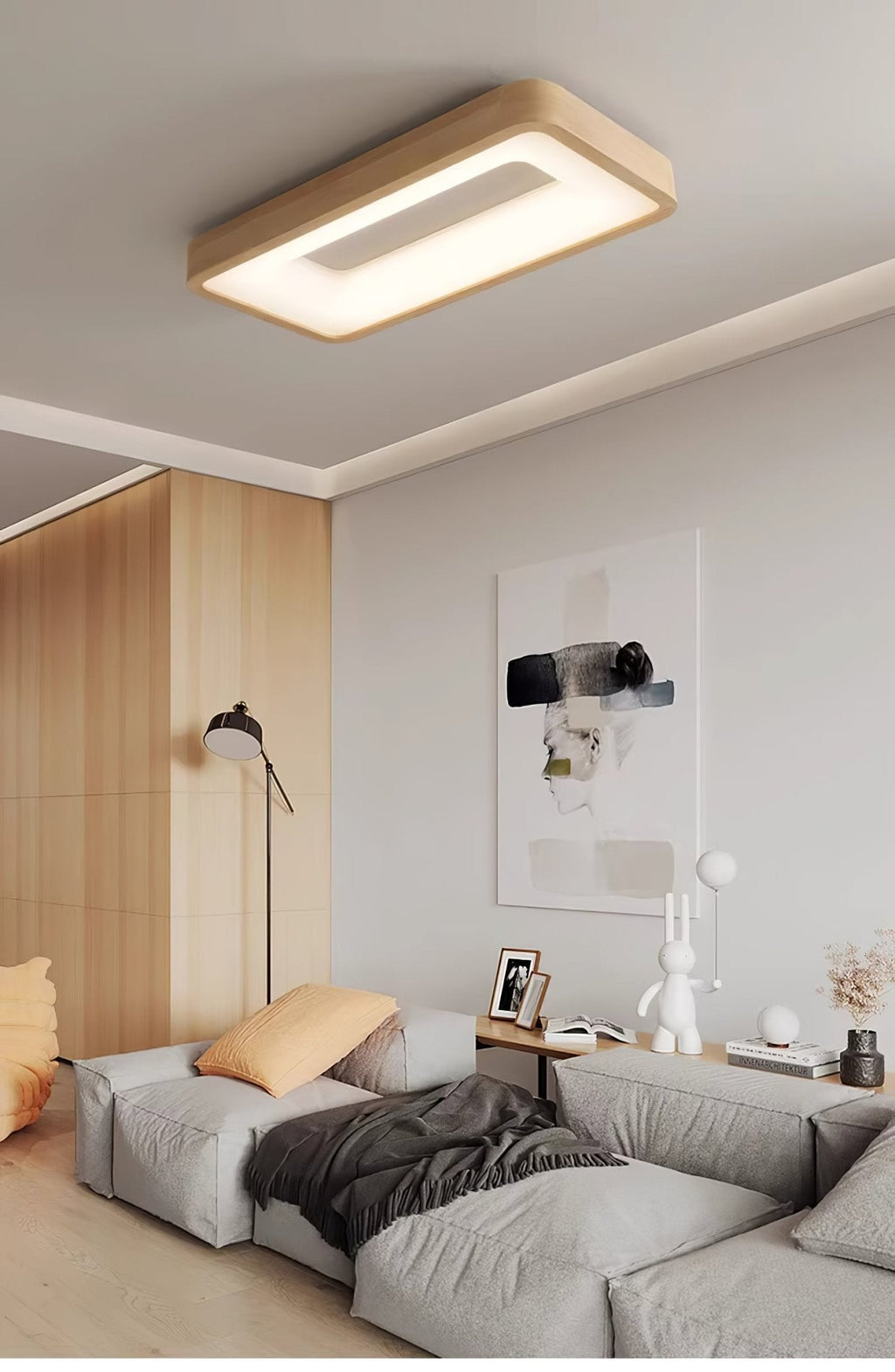 Selise Wood Ceiling Light-Moonnatur