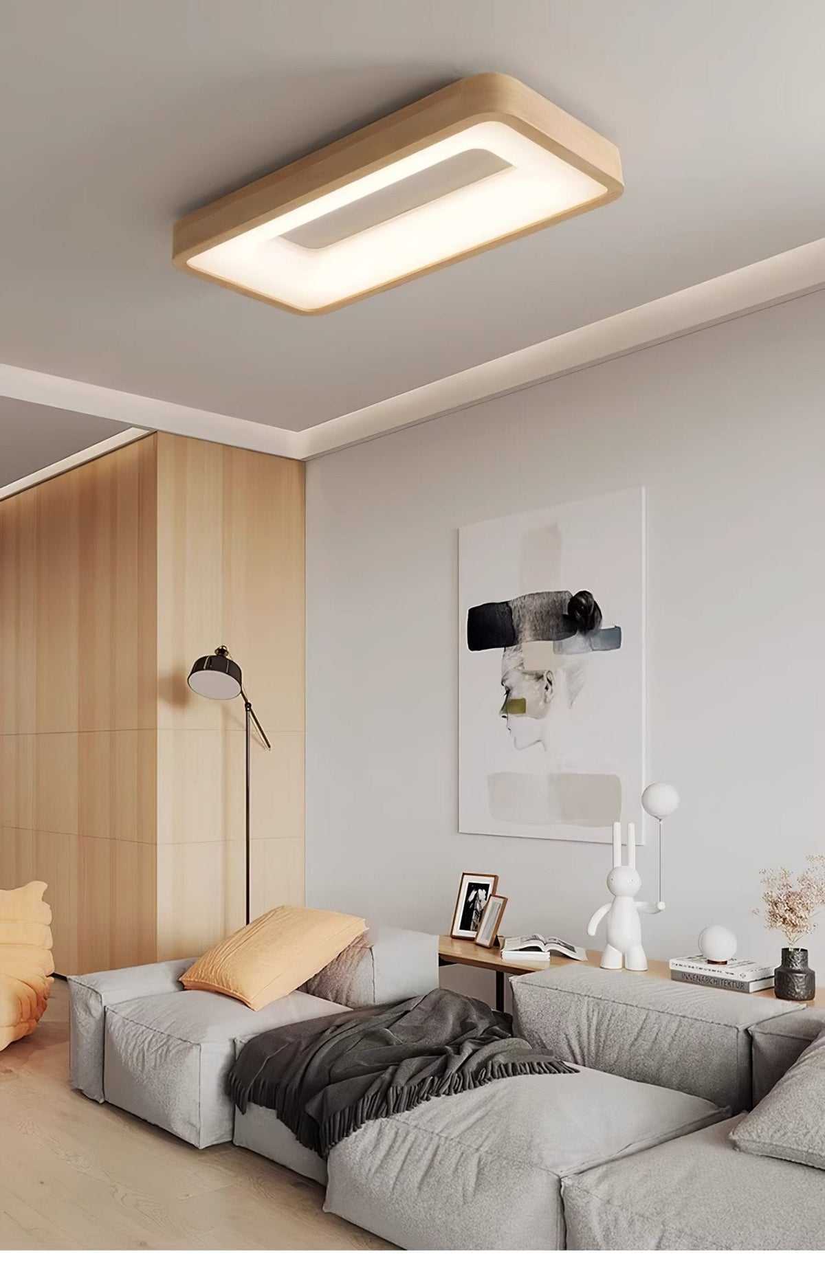 Selise Wood Ceiling Light-Moonnatur