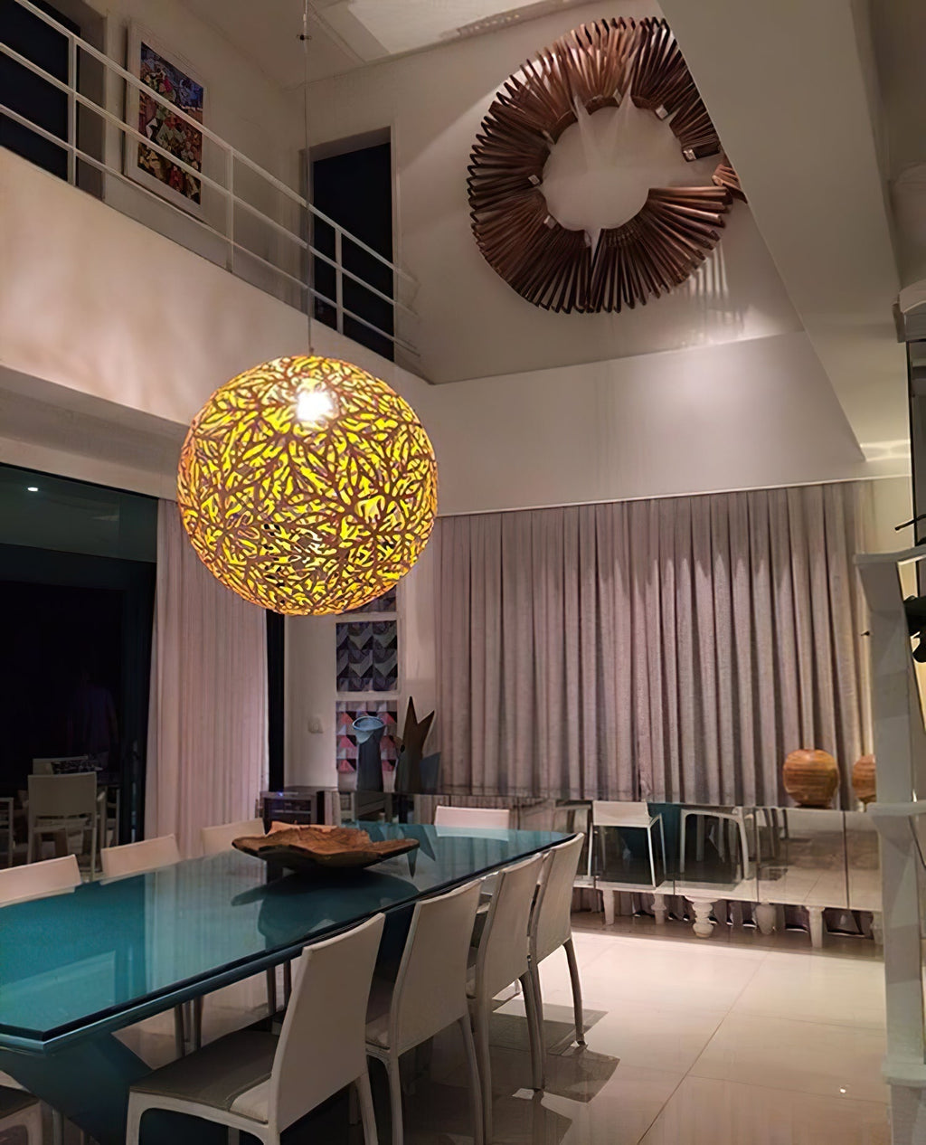 Cindelrose Wood Pendant Light-Moonnatur