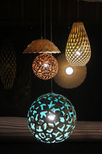 Cindelrose Wood Pendant Light-Moonnatur
