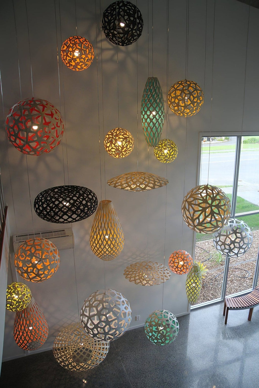 Cindelrose Wood Pendant Light-Moonnatur