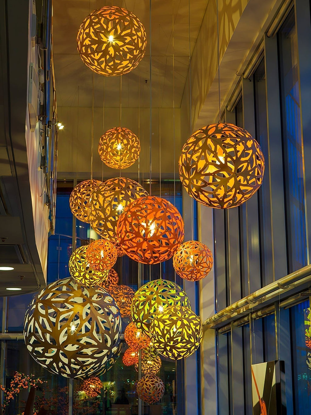 Cindelrose Wood Pendant Light-Moonnatur