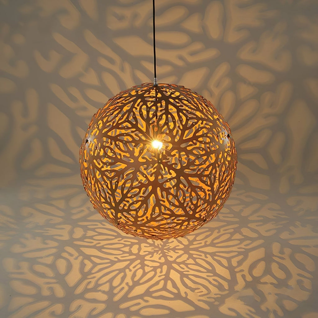 Cindelrose Wood Pendant Light-Moonnatur