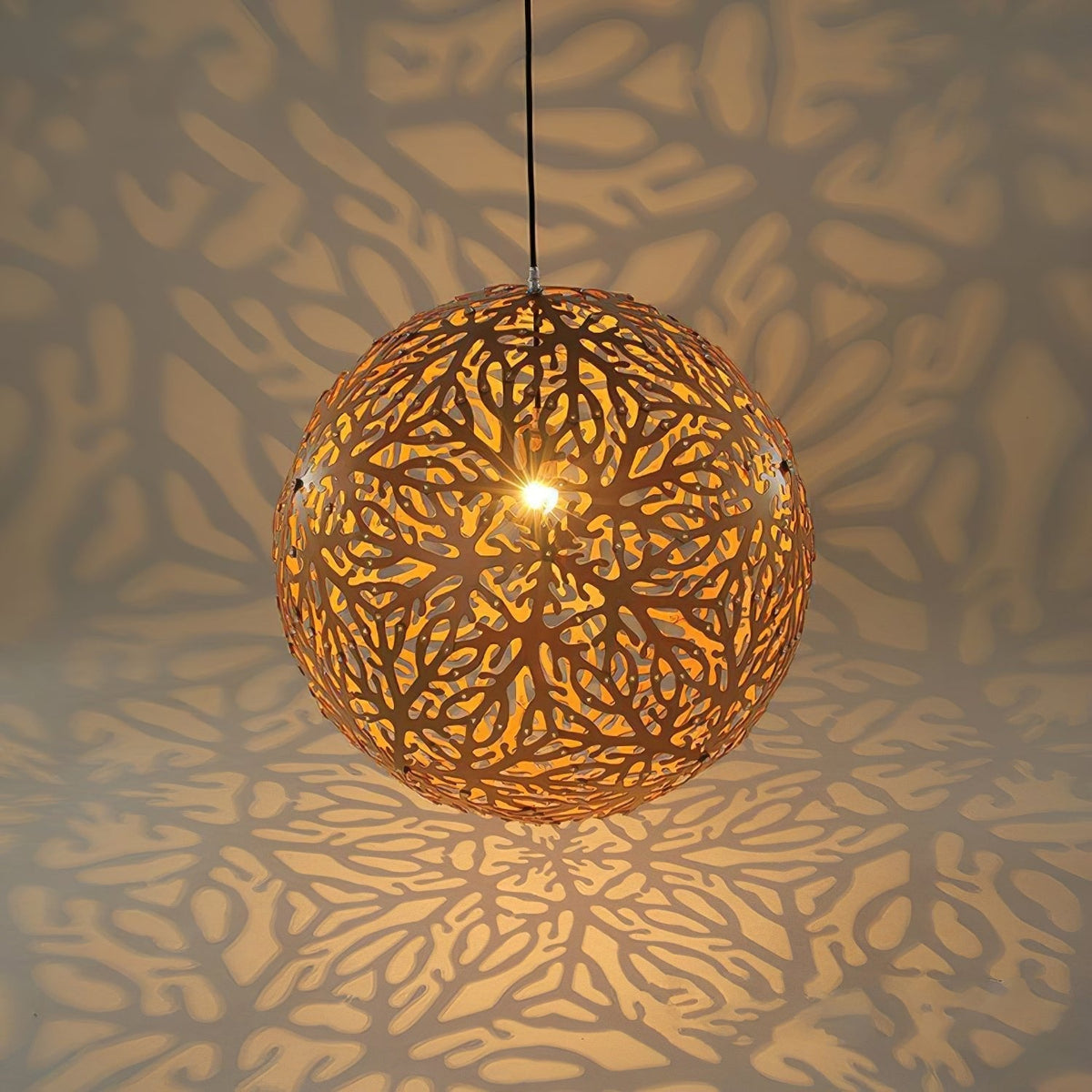 Cindelrose Wood Pendant Light-Moonnatur