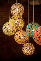 Cindelrose Wood Pendant Light-Moonnatur